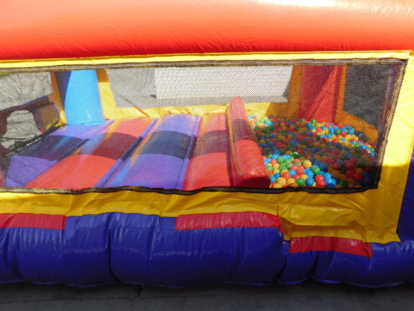 Close up photo of toddler jump and ball pond pit