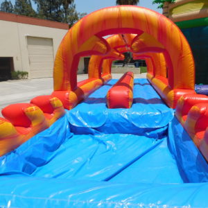 Finish End of Fire Marble Inflatable Slip-N-Slide