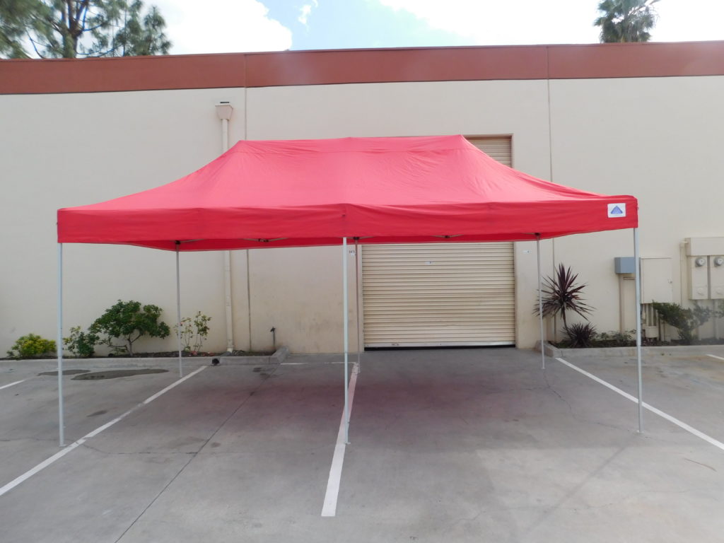 10×20 Red Pop Up Canopy - Facade Theme Party