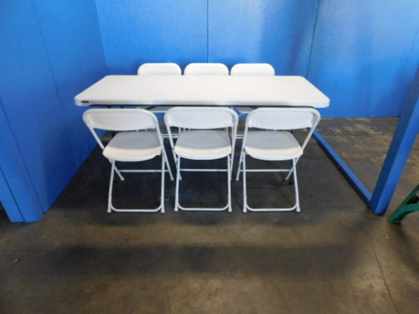 Picture of 6ft Table with 6 chairs