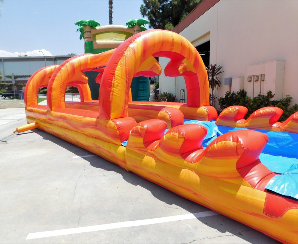 Slip-n-slide: Fire Marble Slip-n-slide - Facade Theme Party