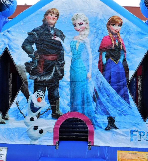 Frozen Bounce House Close Up
