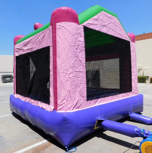 Backside view of the Minnie Mouse Bounce House