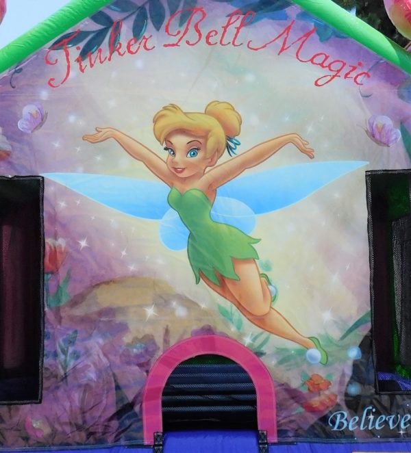 Closeup View of the picture of Tinkerbell on Tinkerbell Bounce House